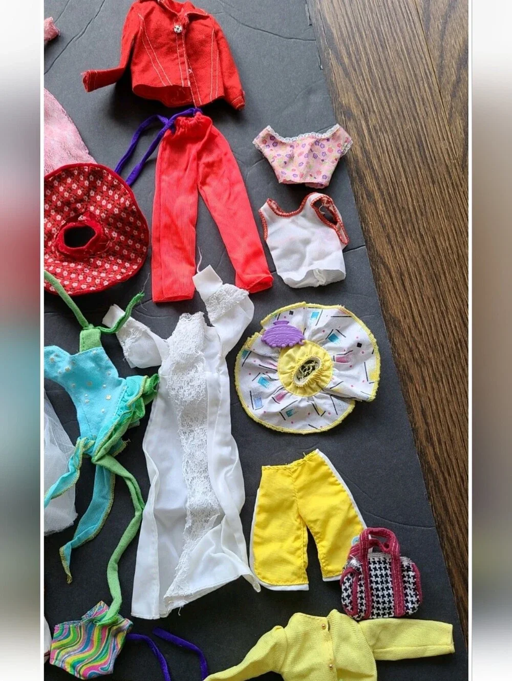 Vintage Doll Clothes Lot - Mixed Colors